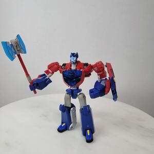 Transformers Animated Deluxe Class Cybertron Mode Optimus Prime - Complete